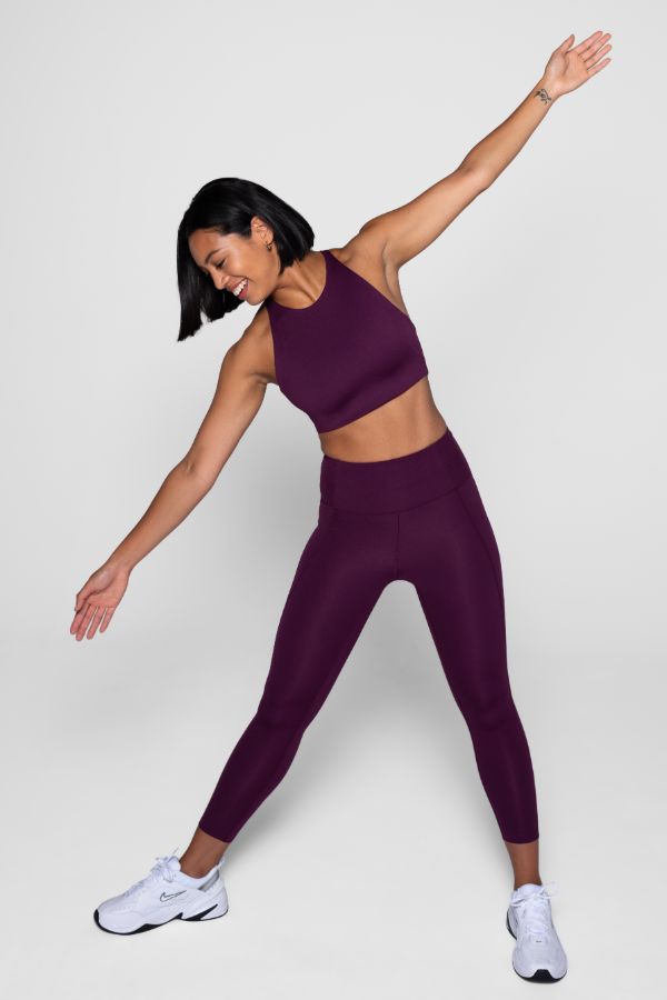 GIRLFRIEND COLLECTIVE // COMPRESSIVE HIGH RISE LEGGING - PLUM
