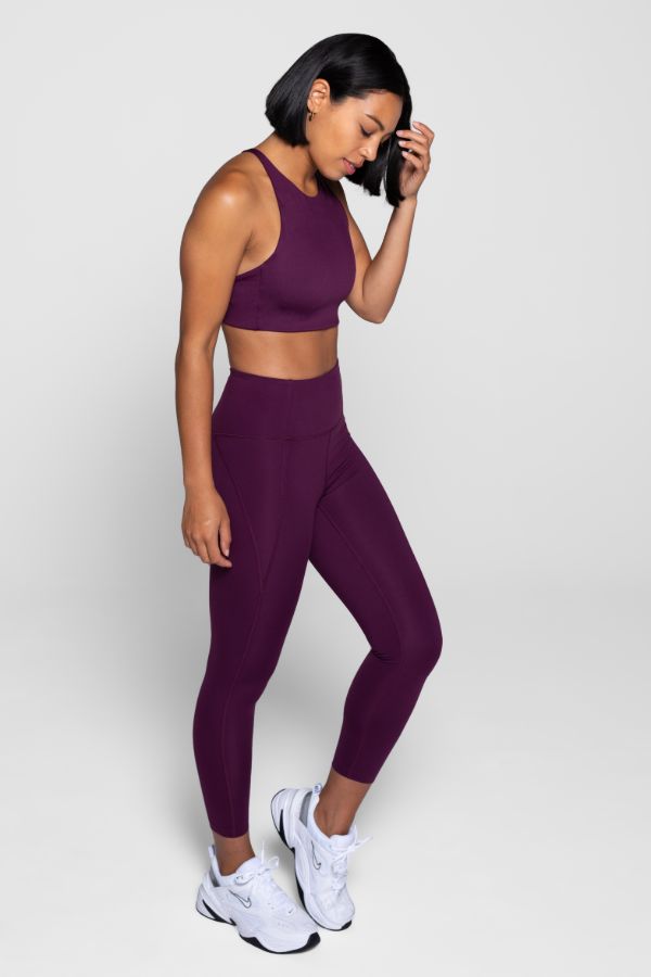 GIRLFRIEND COLLECTIVE // COMPRESSIVE HIGH RISE LEGGING - PLUM