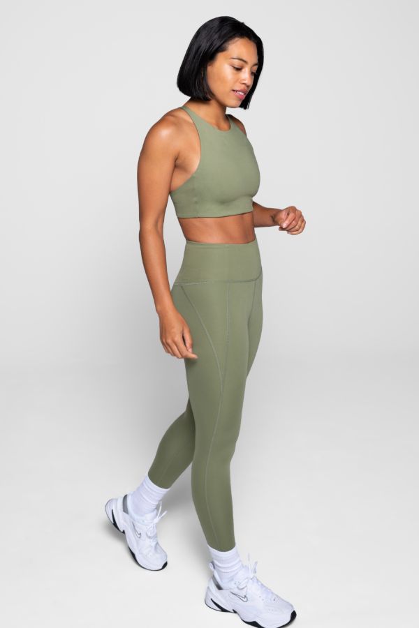 GIRLFRIEND COLLECTIVE // COMPRESSIVE HIGH RISE LEGGING - OLIVE