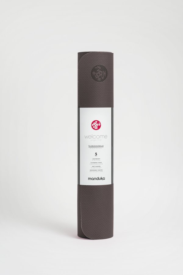 SEA YOGI // MANDUKA WELCOME YOGA MAT, 5mm , THUNDER, standing