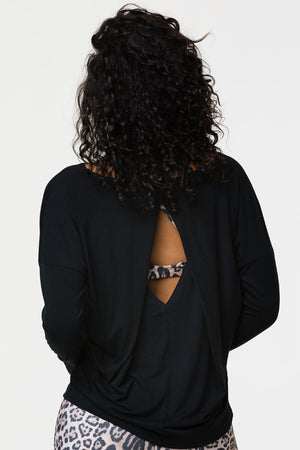 ONZIE // DIAMOND BACK TOP - BLACK