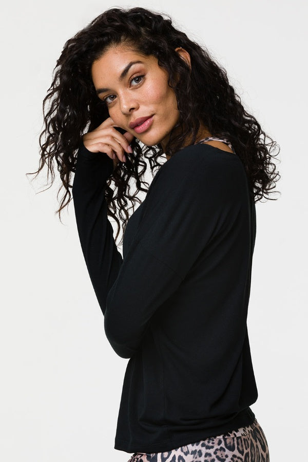 ONZIE // DIAMOND BACK TOP - BLACK