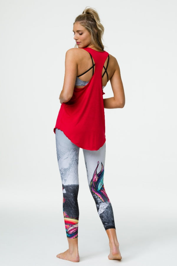 ONZIE // GLOSSY FLOW TANK - RED