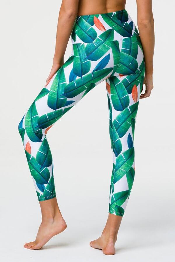 SEA YOGI // Onzie High basic Midi legging cabana, back
