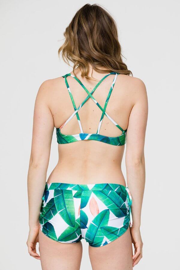 SEA YOGI // Onzie Side string cabana yoga shorts, back
