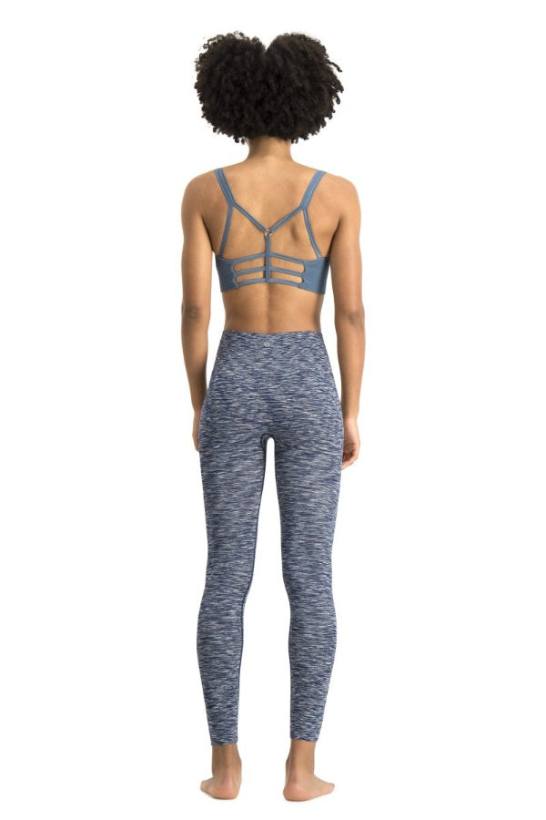RUN & RELAX // LEYLA YOGA BAMBOO BRA - PETROL BLUE