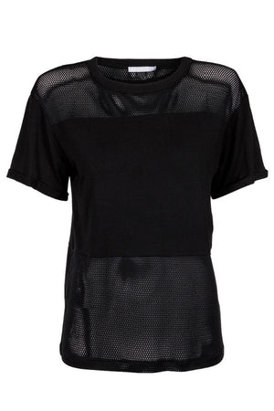 RUN & RELAX // LOOSE MESH TEE - BEAUTIFUL BLACK