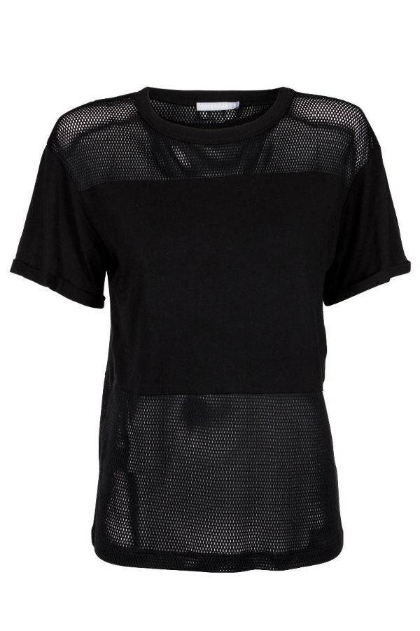 RUN & RELAX // LOOSE MESH TEE - BEAUTIFUL BLACK