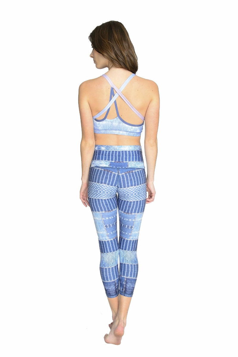 SEA YOGI // Gobi Beachcomber Crop mallas de Niyama Sol, Tienda de Yoga, back
