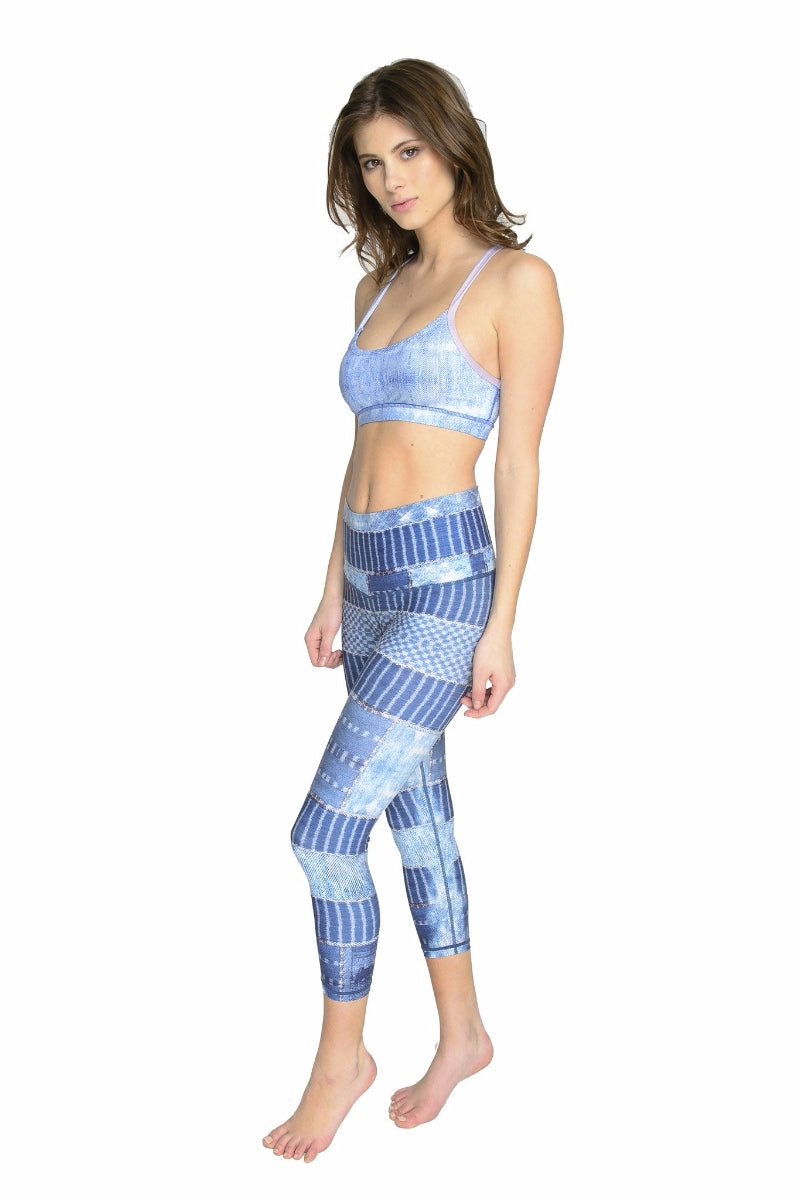 SEA YOGI // Gobi Beachcomber Crop mallas de Niyama Sol, Tienda de Yoga, left side