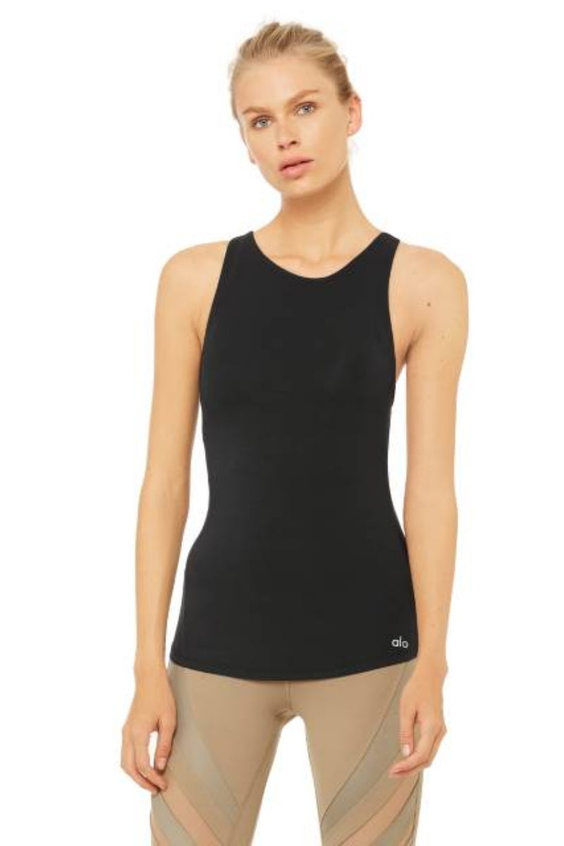 ALO YOGA // JOIN TANK - BLACK