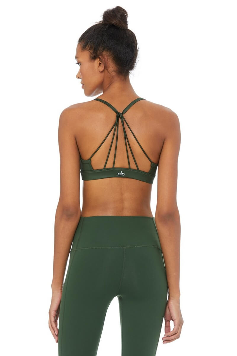 ALO YOGA // SUNNY STRAPPY BRA - HUNTER