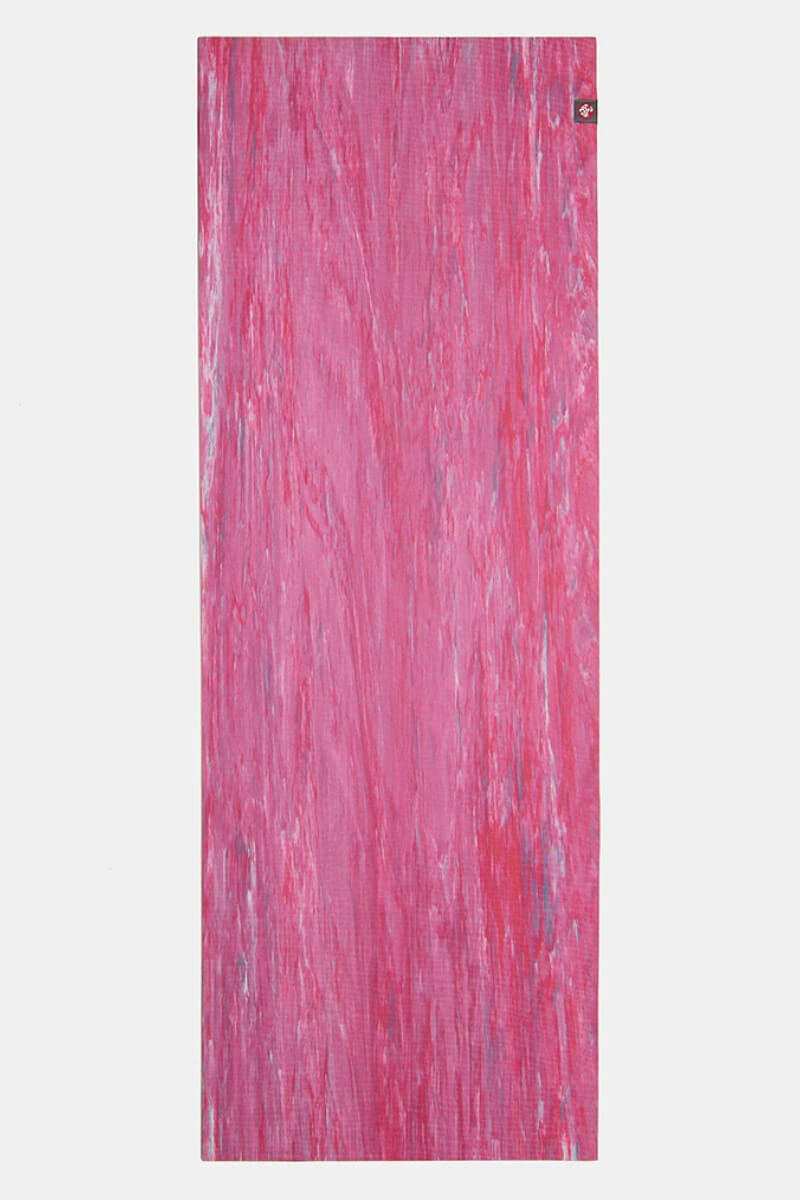 SEA YOGI Carval eKO Lite Yoga Mat from Manduka - laid flat - pink and blue - Online Yoga shop from Europe