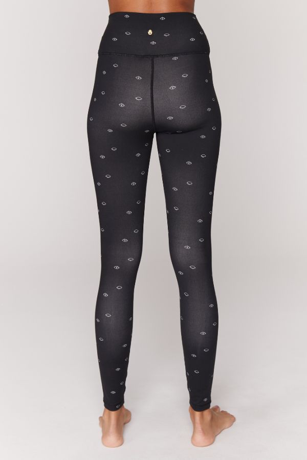 SPIRITUAL GANGSTER  // ESSENTIAL YOGA LEGGINGS - EYE PRINT
