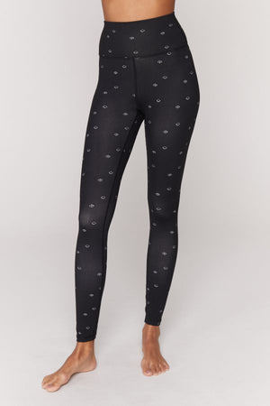 SPIRITUAL GANGSTER  // ESSENTIAL YOGA LEGGINGS - EYE PRINT