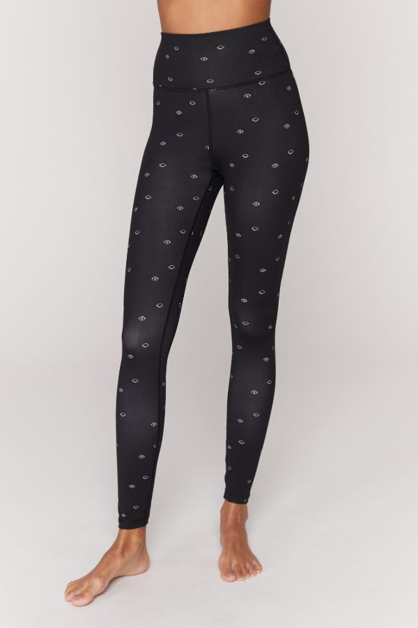 SPIRITUAL GANGSTER  // ESSENTIAL YOGA LEGGINGS - EYE PRINT