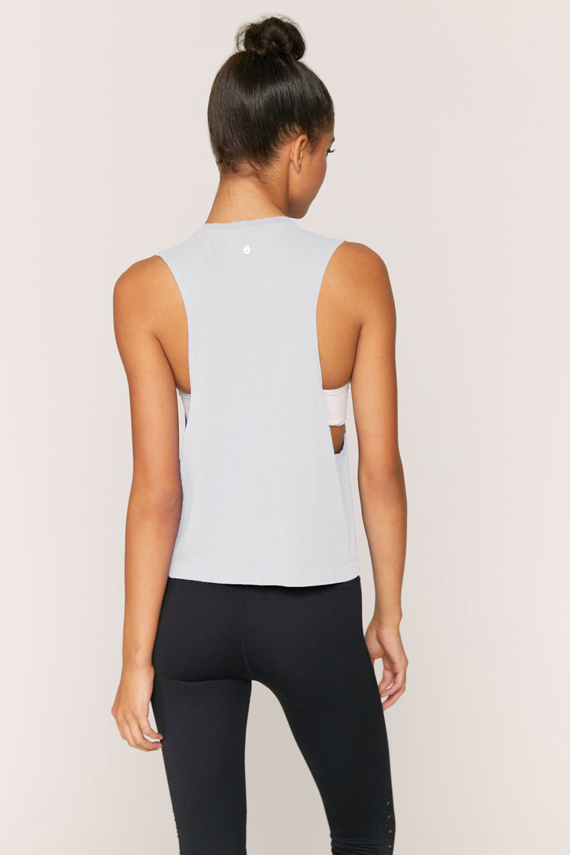 SPIRITUAL GANGSTER  // GOOD VIBES ACTIVE FLOW TOP - SKY