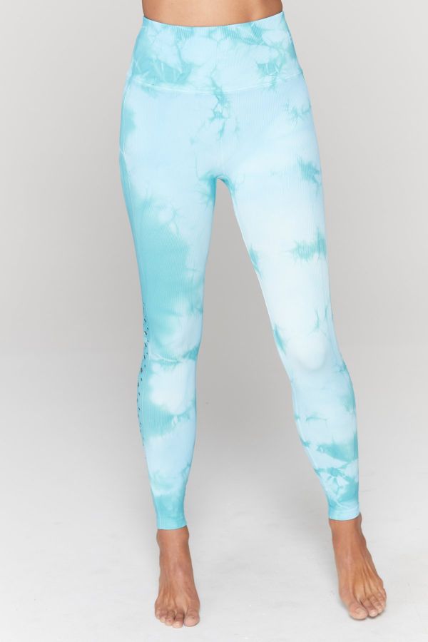SPIRITUAL GANGSTER  // SELF LOVE YOGA LEGGINGS - ISLAND TIE DYE