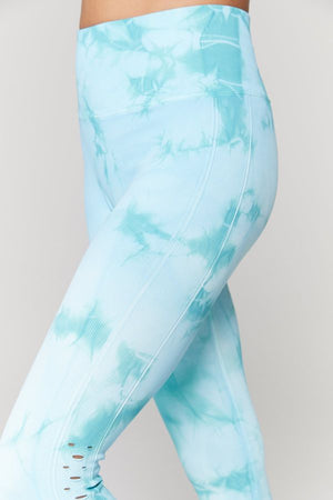 SPIRITUAL GANGSTER  // SELF LOVE YOGA LEGGINGS - ISLAND TIE DYE