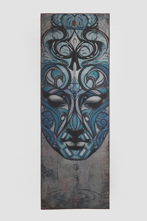 SEA YOGI // Yogitoes skidless towel in Valor style by Manduka, spread out image