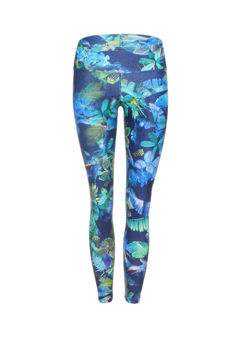 DHARMA BUMS STANDARD WAIST LEGGING IN MYSTIC JUNGLE BACK IMAGE