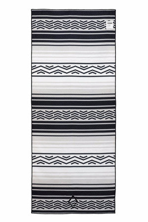 NOMADIX DOUBLE SIDED YOGA AND BEACH TOWEL IN BAJA AQUA STYLE AND REVERSE