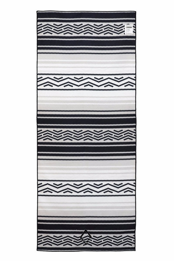 NOMADIX DOUBLE SIDED YOGA AND BEACH TOWEL IN BAJA AQUA STYLE AND REVERSE
