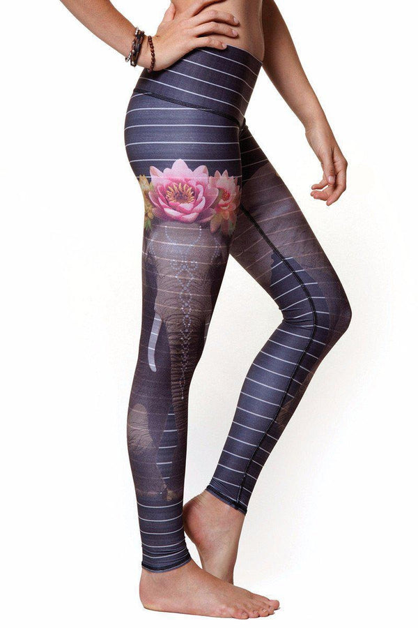 TEEKI LOVE THE ELEPHANT HOT PANT SIDE IMAGE - Sea Yogi